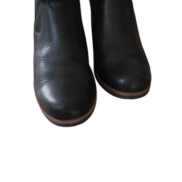 Kork Ease Chandra Elegant Leather Black and Brown Ankle Boots 10M - Picture 4 of 9